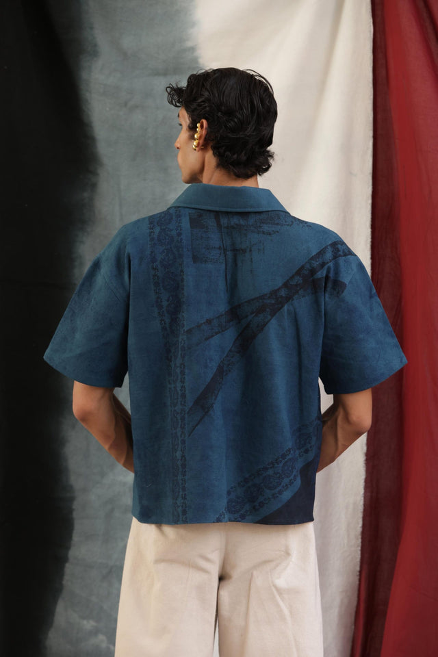 NEEL REKHA BLOCK PRINTED - SHIRT