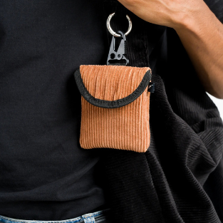 Corduroy Clip-On Earpod Pouch