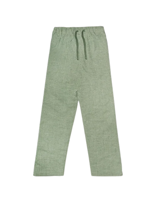 GREEN TWEED PANTS