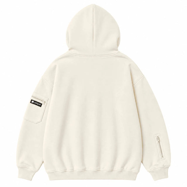 Cream Eye Mask Hoodie