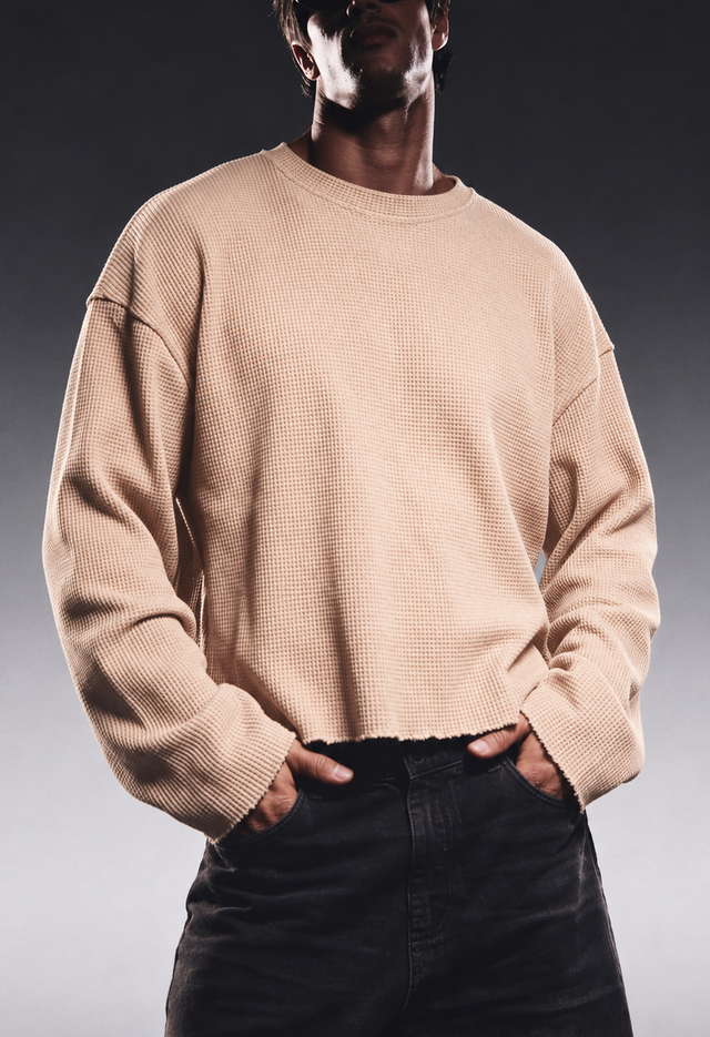 BEIGE ESSENTIAL WAFFLE