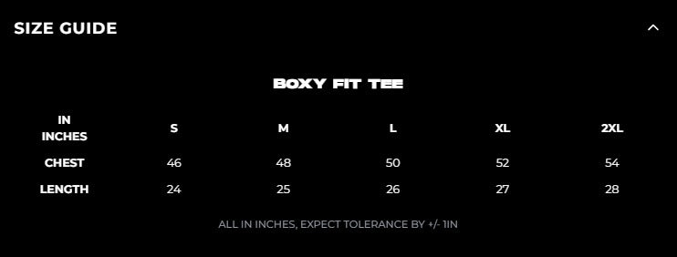 Size Guide