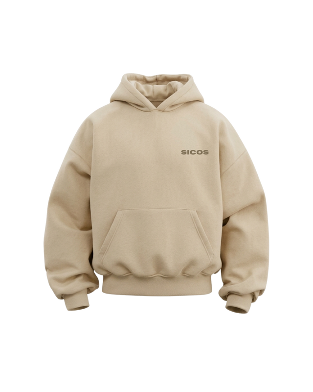 BEIGE 360 GSM HOODIE - COLD 001