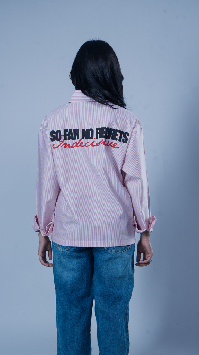 Micro striped 'Chat gpt' Shirt