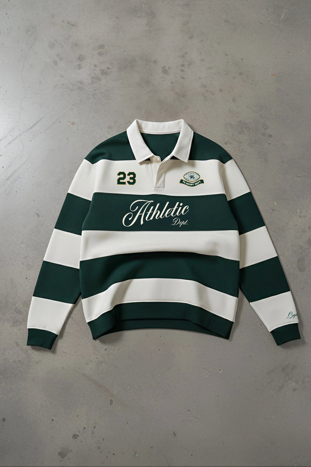 VARSITY STRIPED SWEATSHIRT