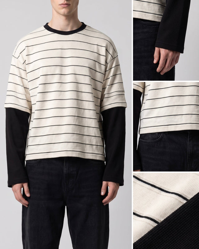 Interline Tee // Waffle sleeves