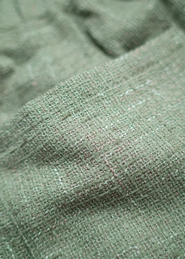 GREEN TWEED PANTS
