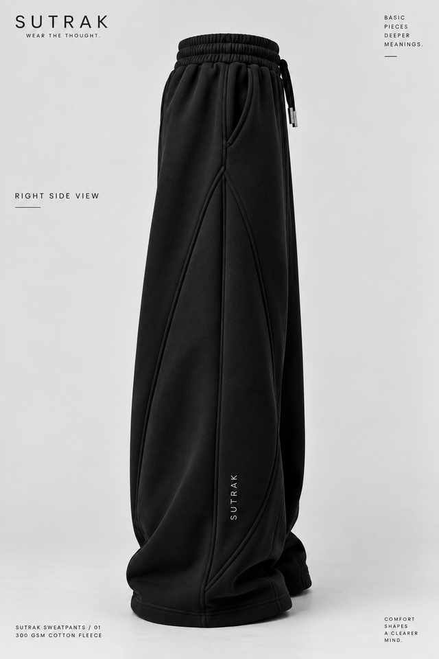 SUTRAK — WIDE FORM SWEATPANTS