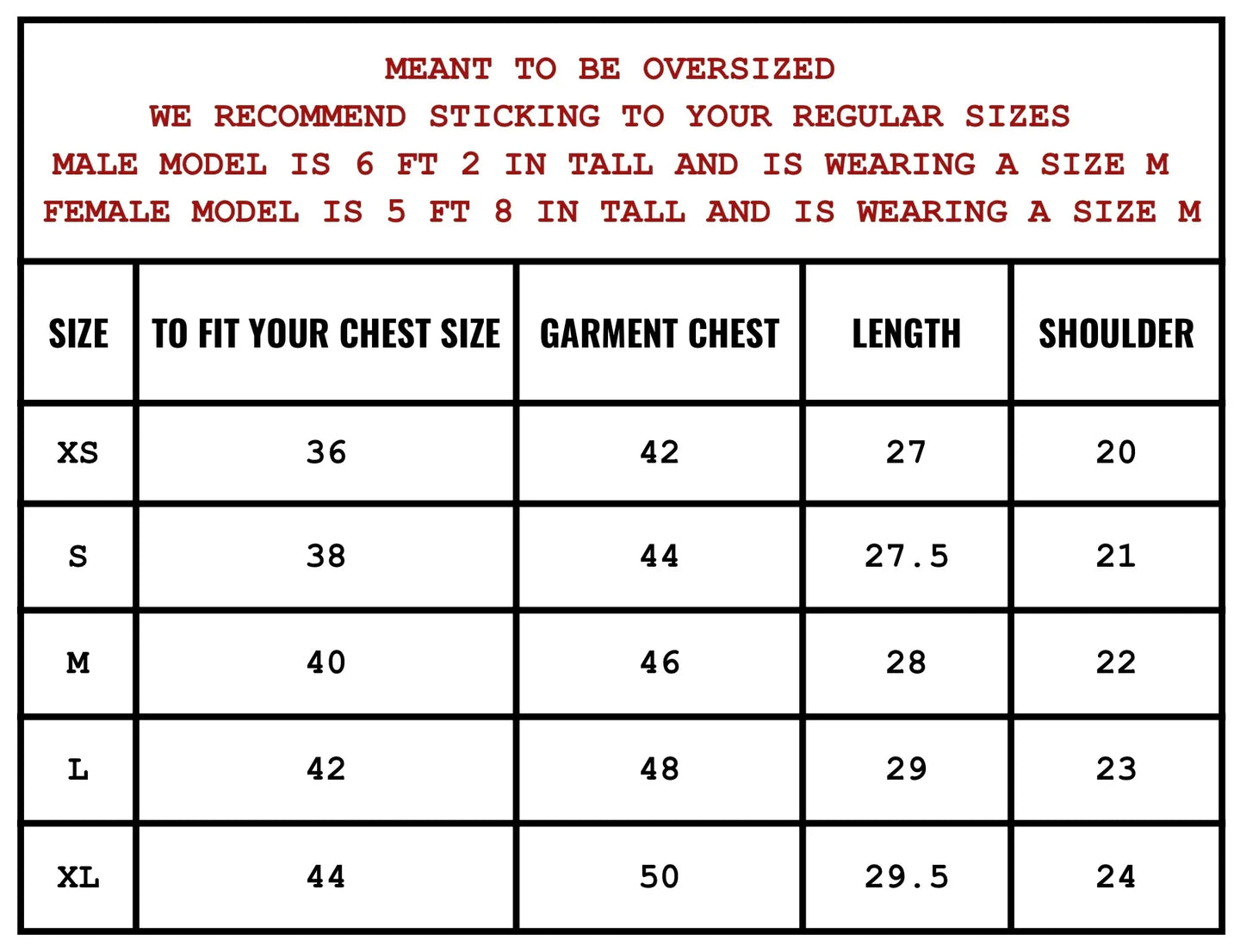 Size Guide