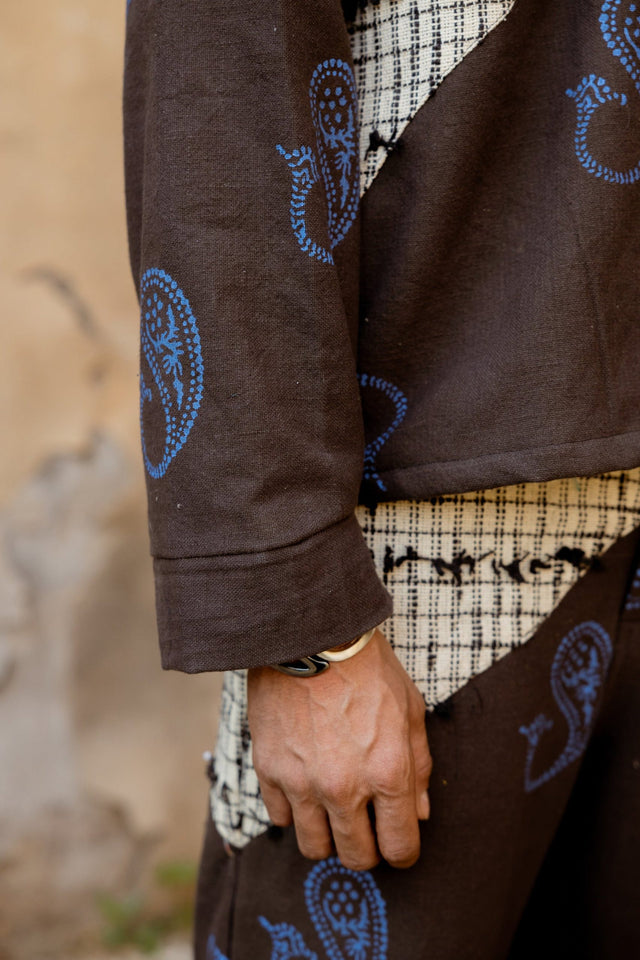 DENIM FUSION HANDWOVEN - JACKET