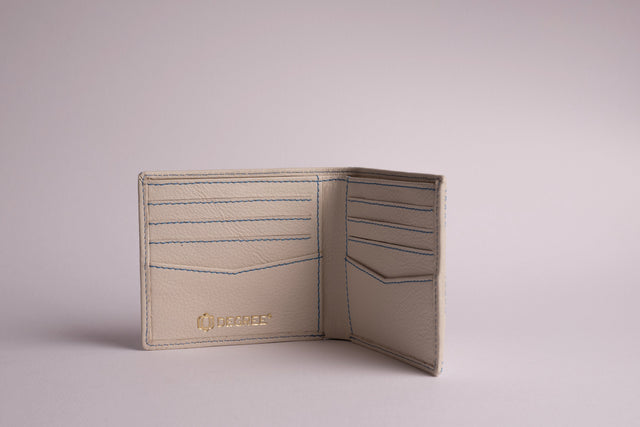 Checkered Blue White Bifold Wallet