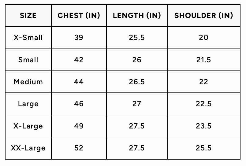 Size Guide