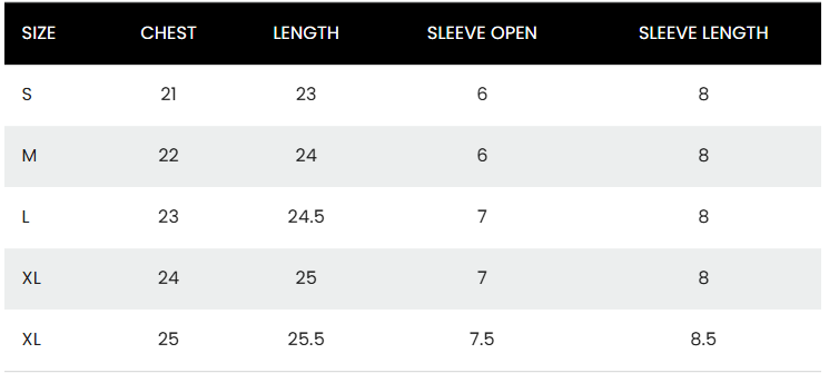 Size Guide