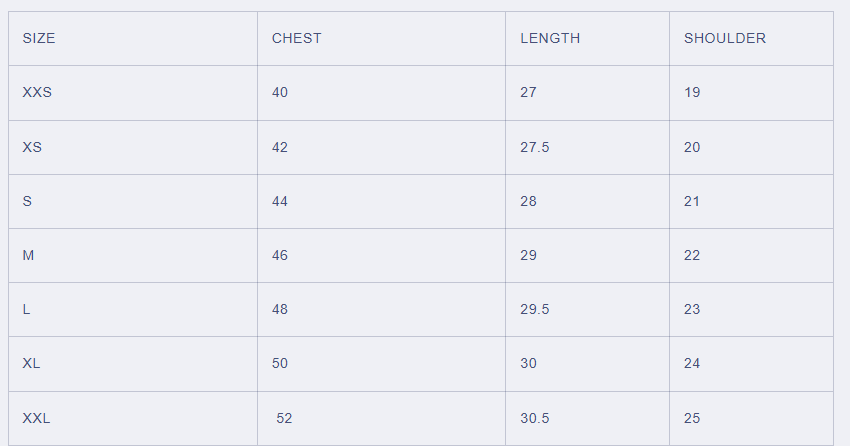 Size Guide