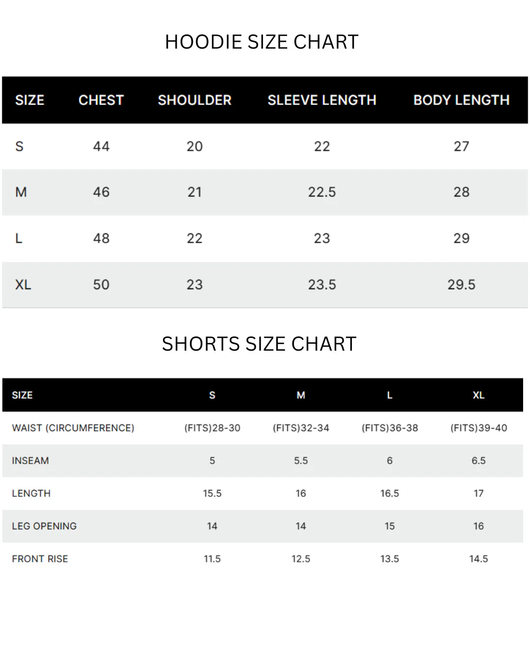 Size Guide