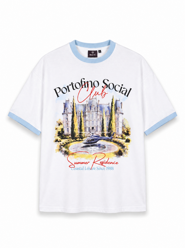 Portofino Social Club Oversize Tee