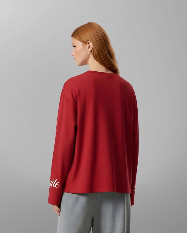 Broken Boxy Long Sleeve - RedTauxxic