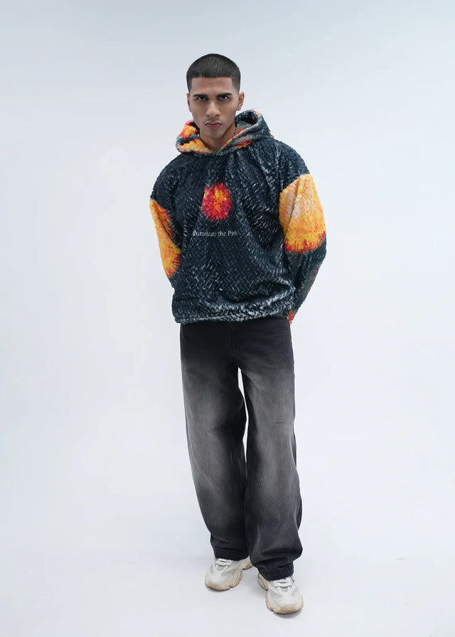 ILLUMINATE THE PATH FUR HOODIE