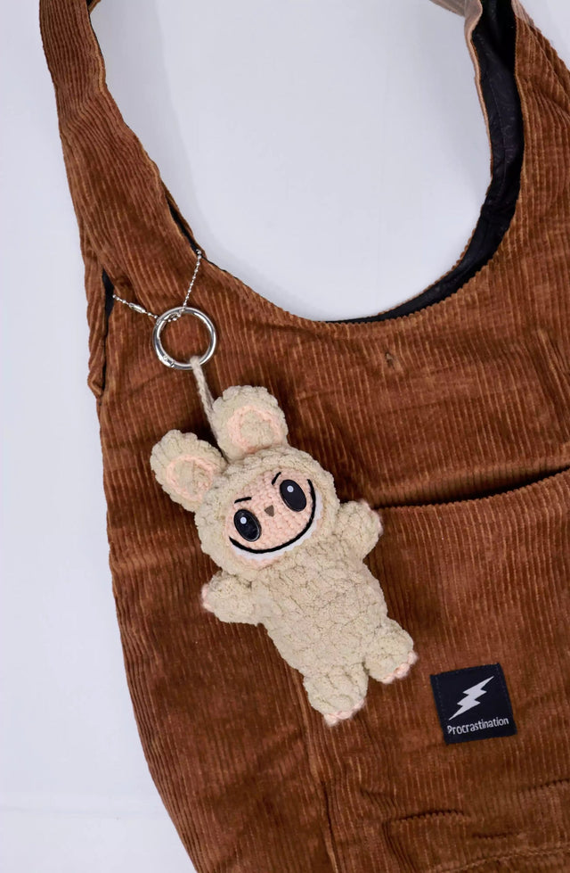 Coco brown Corduroy hobo Bag