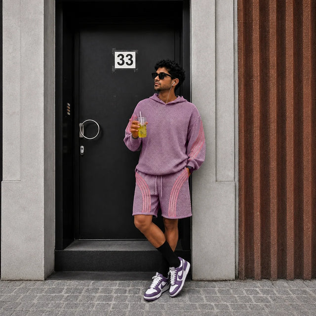 Pink Mesh Shorts