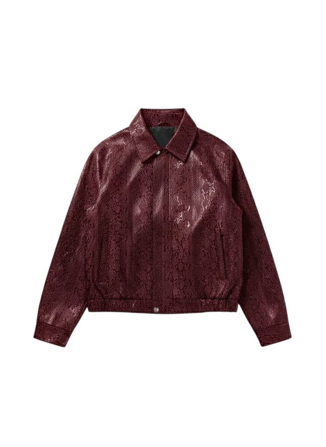Snake Maroon Jacket