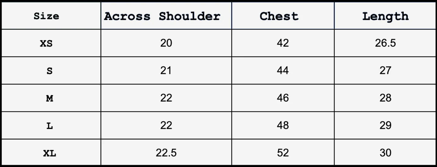 Size Guide