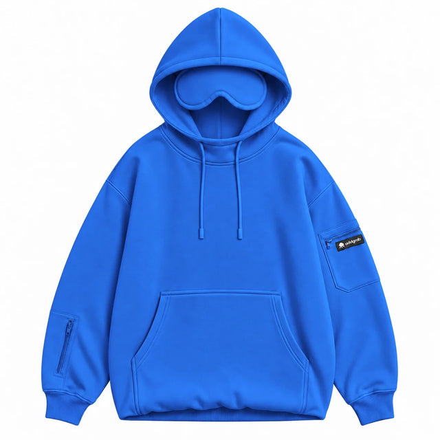 Electric Blue Eye Mask Hoodie
