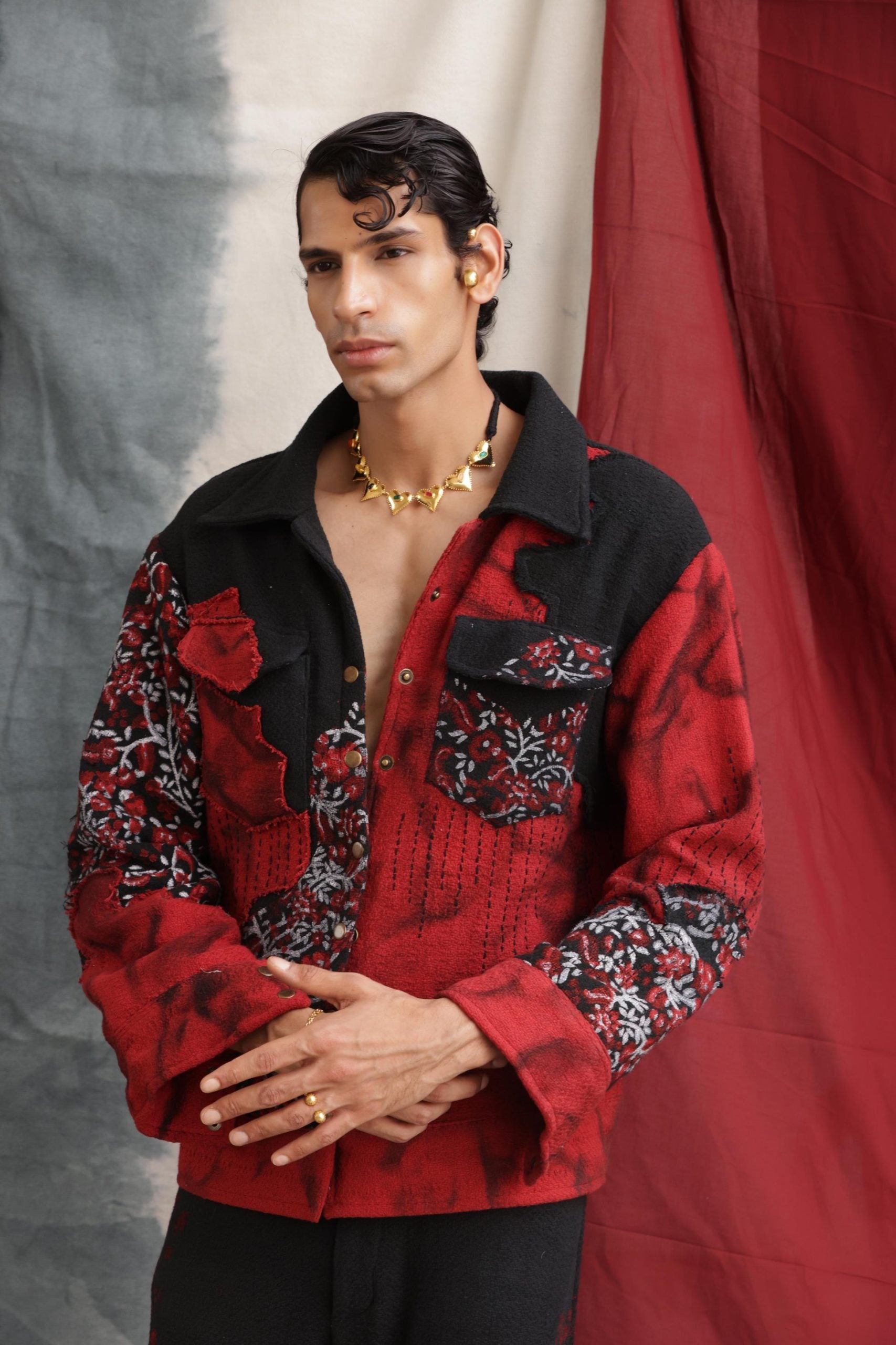 LEELA BLOCKPRINTED - JACKET