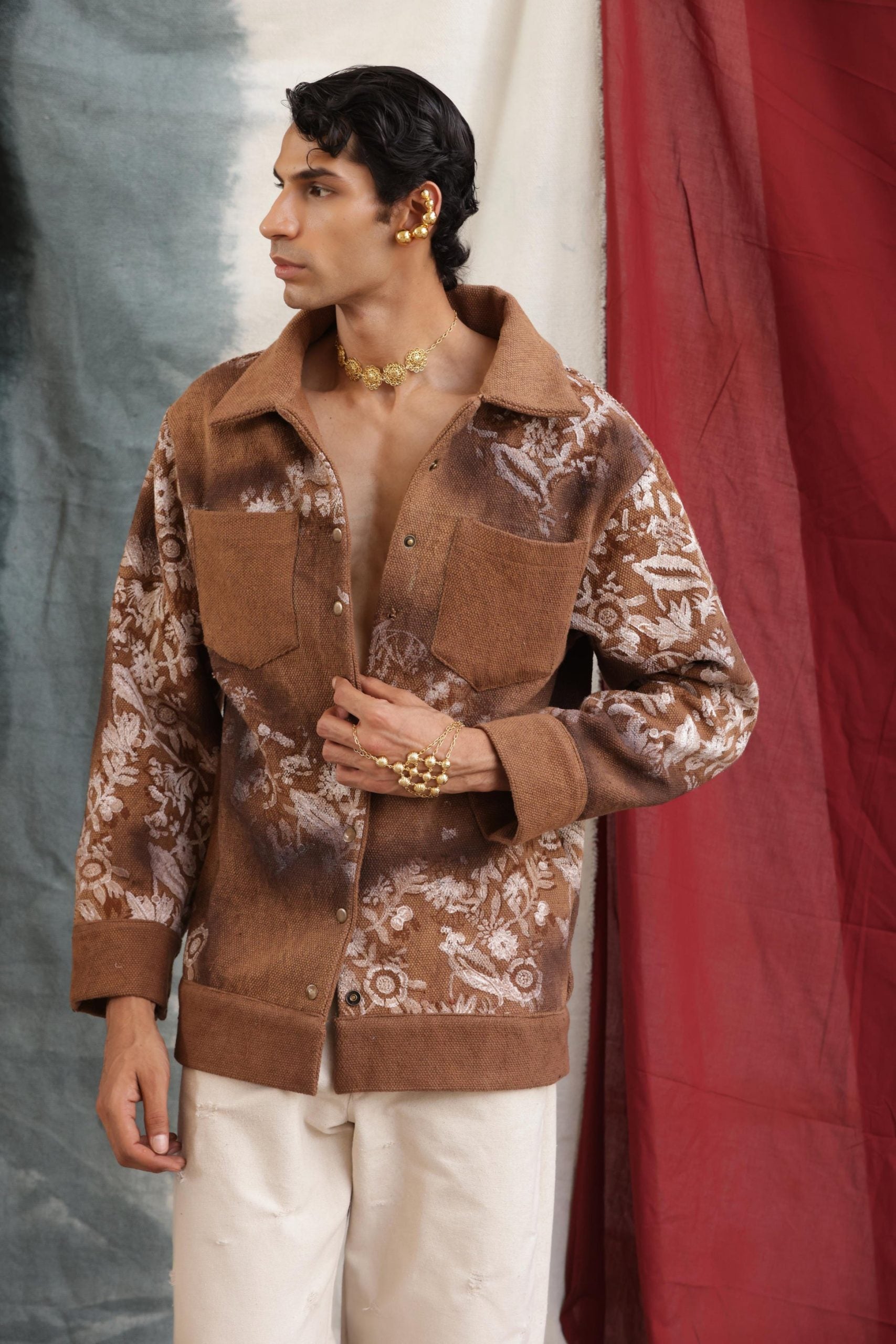 LALSA BLOCKPRINTED - JACKET