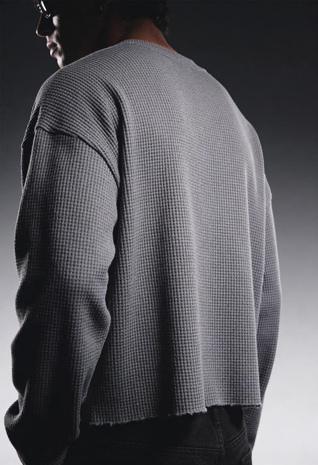 ASHFALL GREY ESSENTIAL WAFFLE