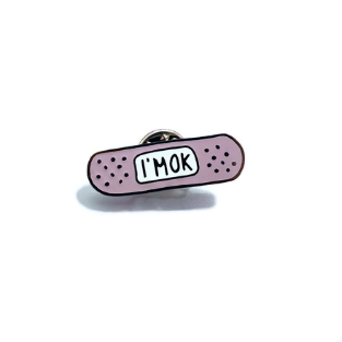 Bandage "I'M OK" - Brooch Enamel Pin