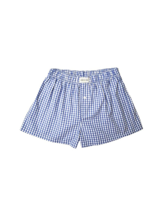 Vintage Checked Boxer – Blue