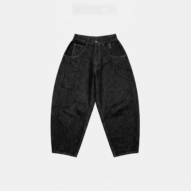 Noir Utility Baggy Jeans