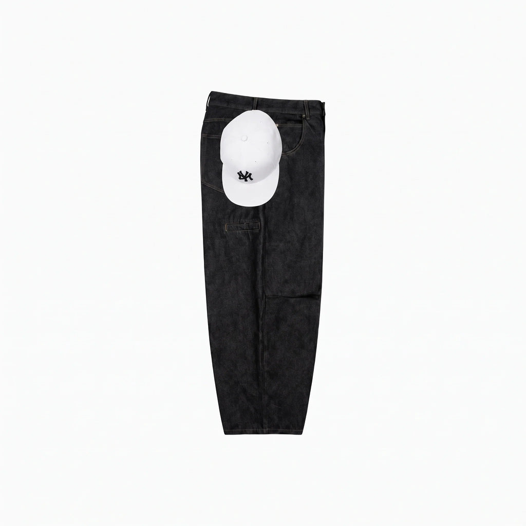 Noir Utility Baggy Jeans