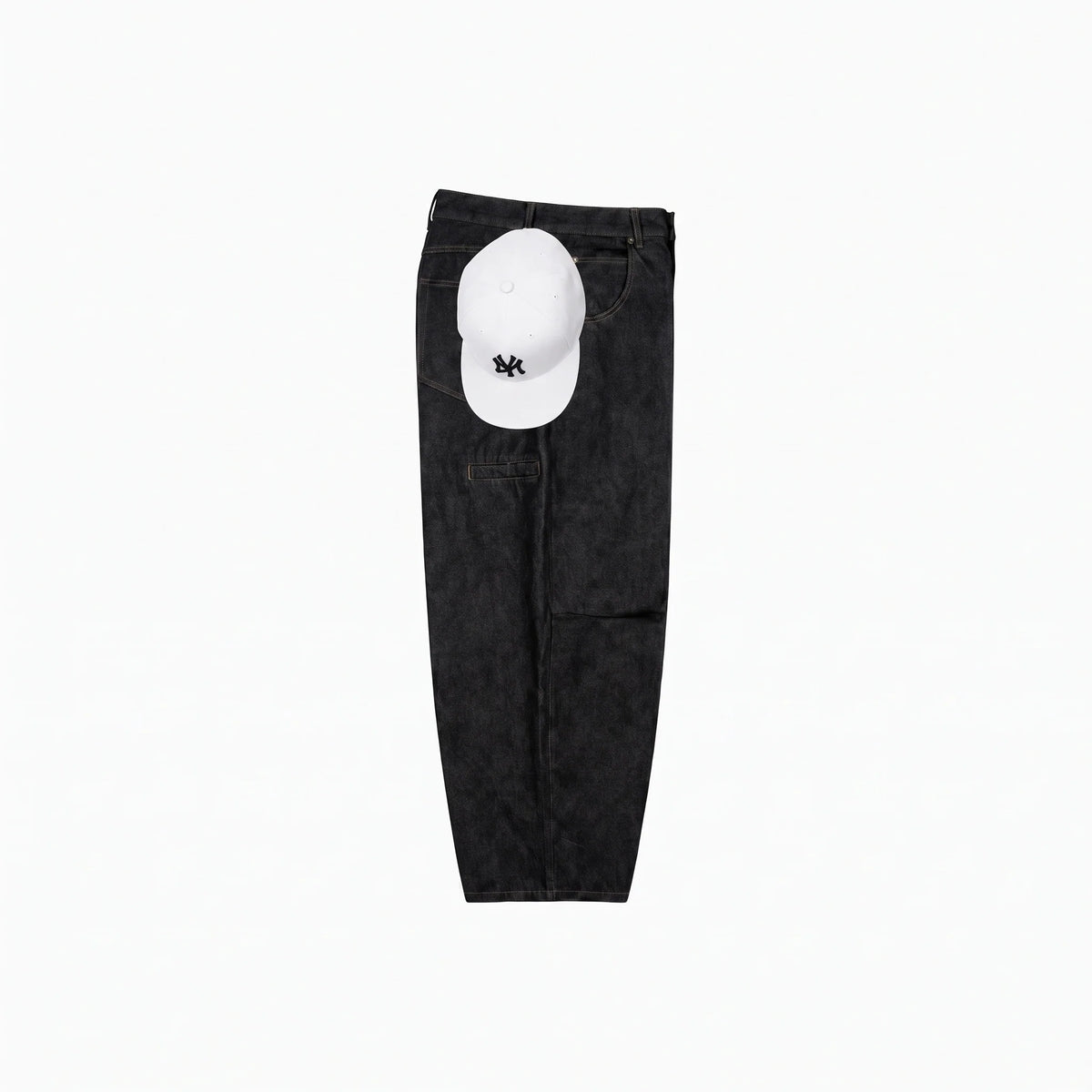 Noir Utility Baggy Jeans