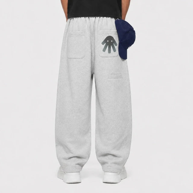 Grey Utility Baggy Sweatpants