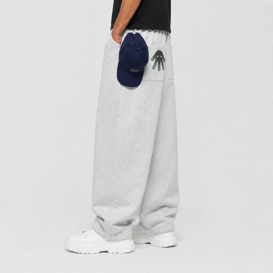 Grey Utility Baggy Sweatpants