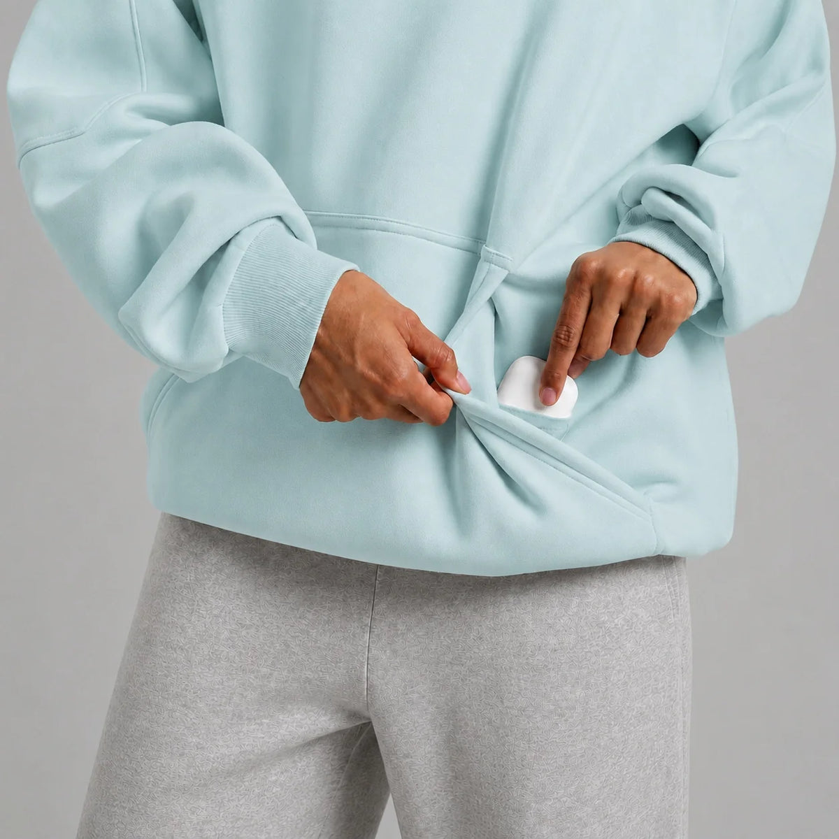 Cream Eye Mask Hoodie