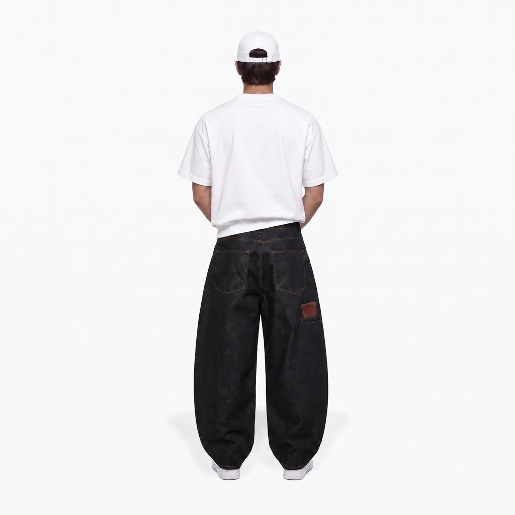 Noir Utility Baggy Jeans