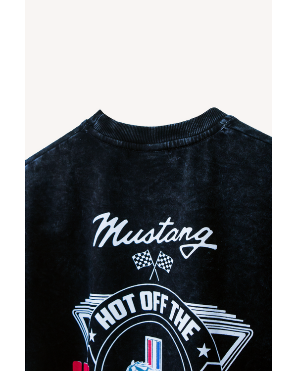 BLACK WASHED T-SHIRT