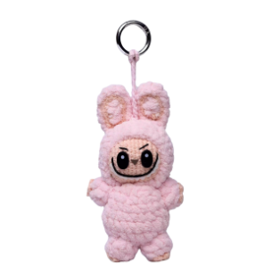 Crochet Labubu Doll - Lychee Berry