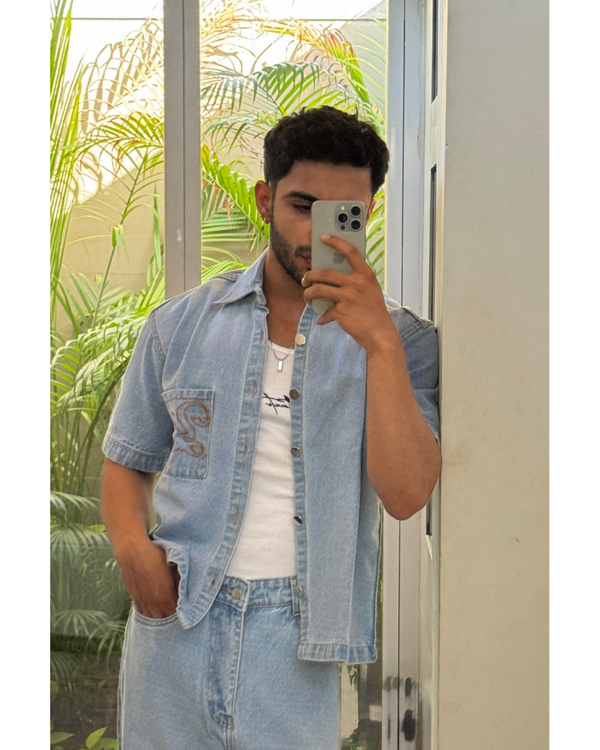 WESTERN BLUE DENIM SHIRT