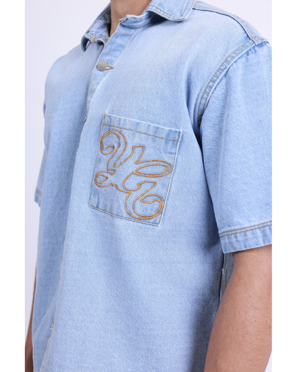 WESTERN BLUE DENIM SHIRT