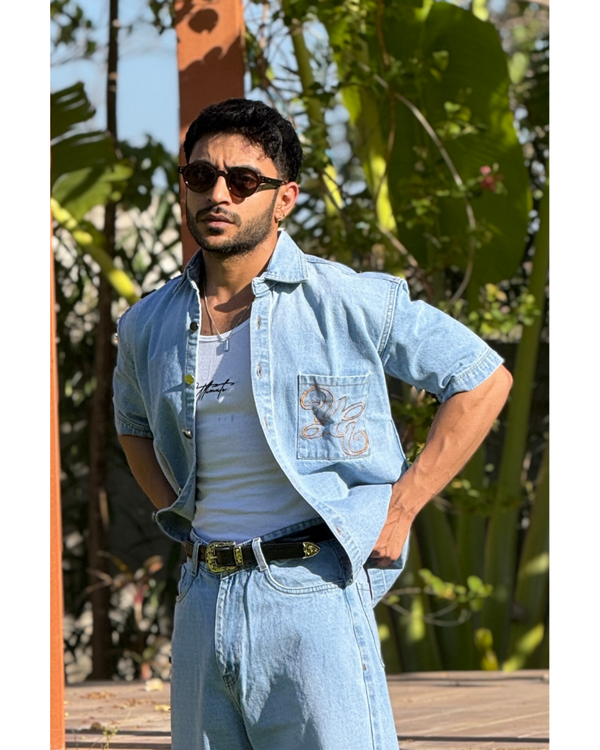 WESTERN BLUE DENIM SHIRT