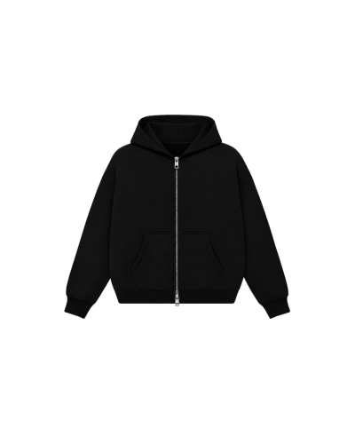 BLACK BASIC ZIPPER - COLD 001