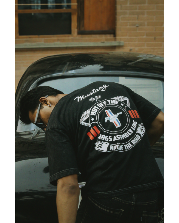 BLACK WASHED T-SHIRT