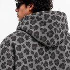 Shadow Leopard Zip Hoodie