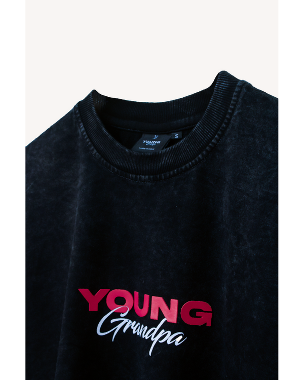 BLACK WASHED T-SHIRT