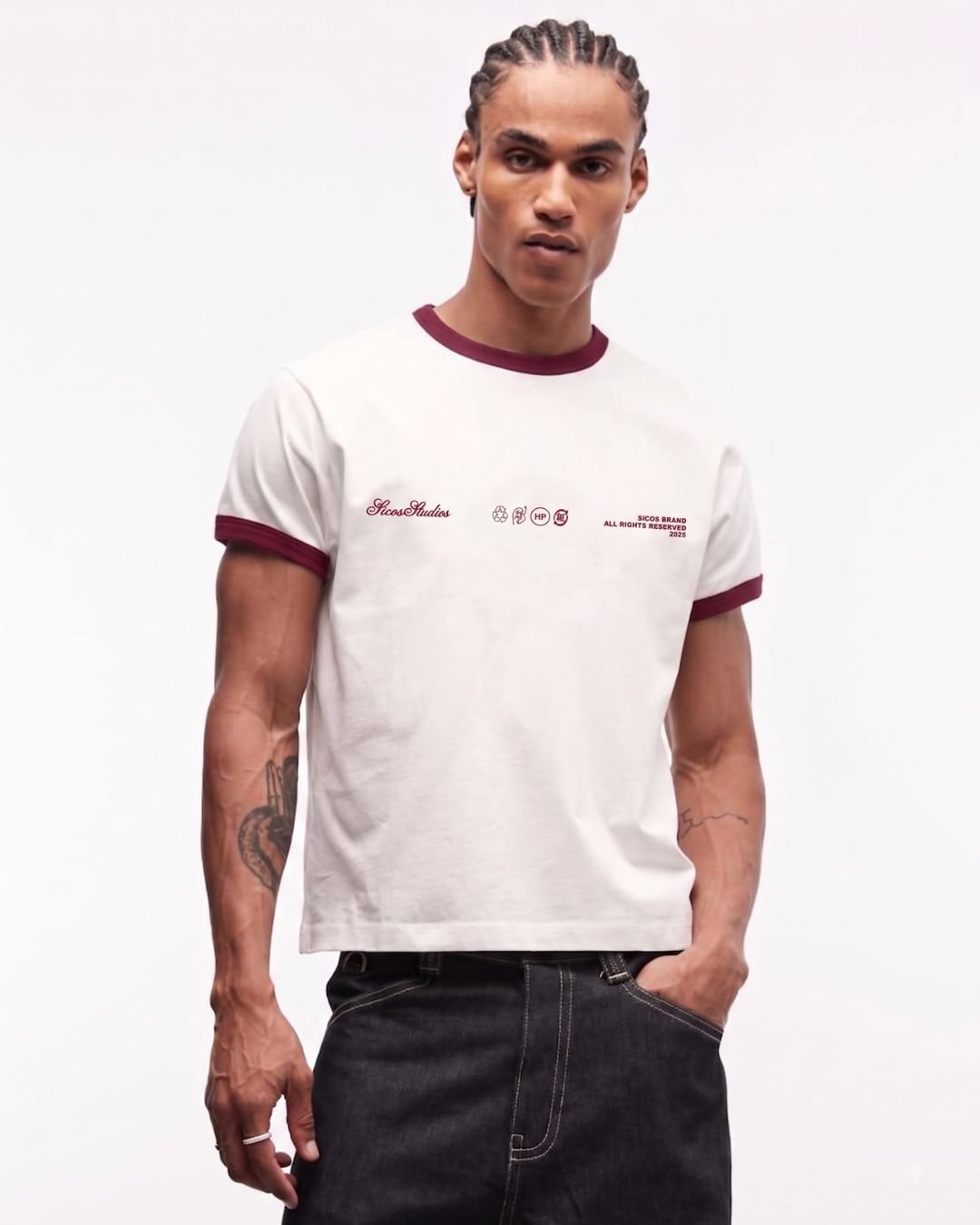 RETRO RINGER TEE - CORE 002