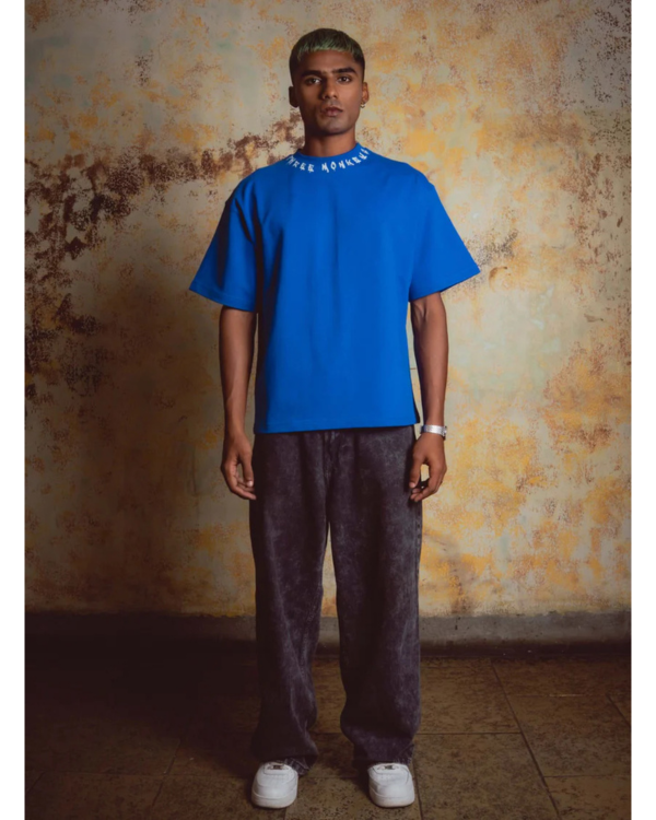 Unisex Monkeys Blue Tee